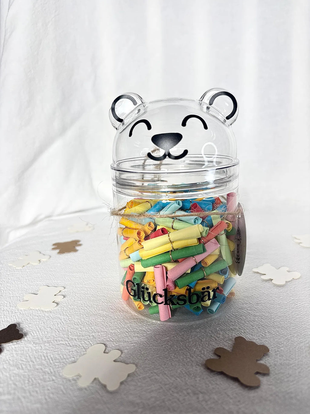 Glücksbär Dankbarkeitsglas für Kinder